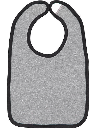 Infant Contrast Trim Bib Rabbit Skins 1004