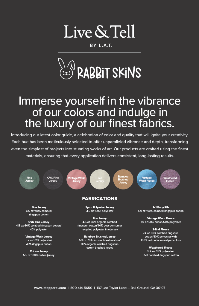 LIVE AND TELL (LAT) COLOR CARD