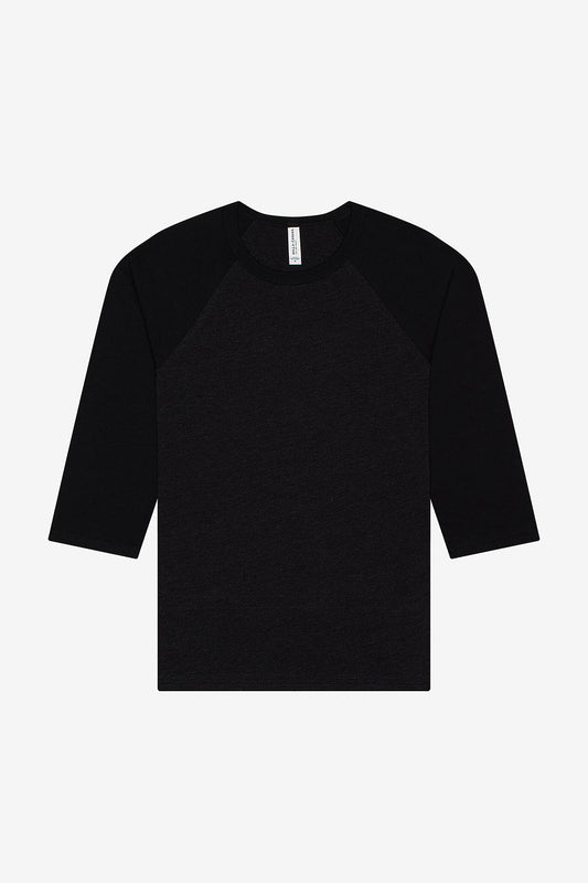 Unisex 3/4 Sleeve Baseball Tee Bella+Canvas 3200 LARGE, X-LARGE, & XX-LARGE