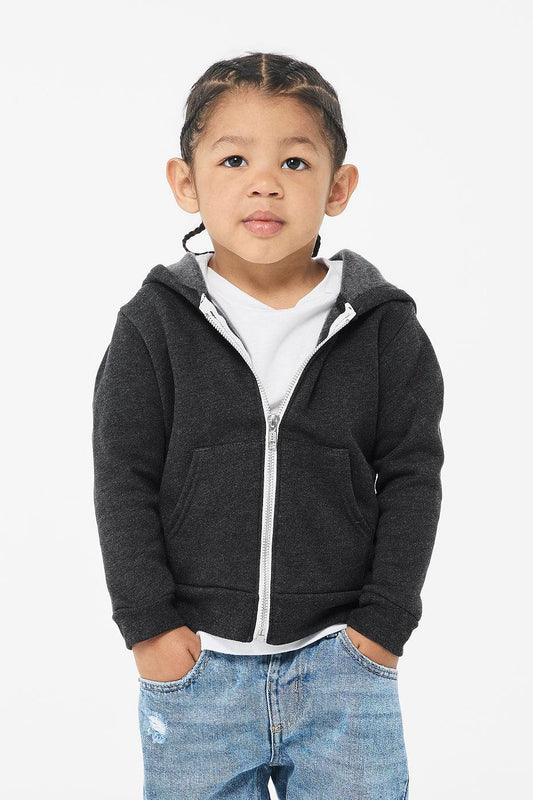 Toddler Sponge Fleece Full Zip Hoodie Bella+Canvas 3739T