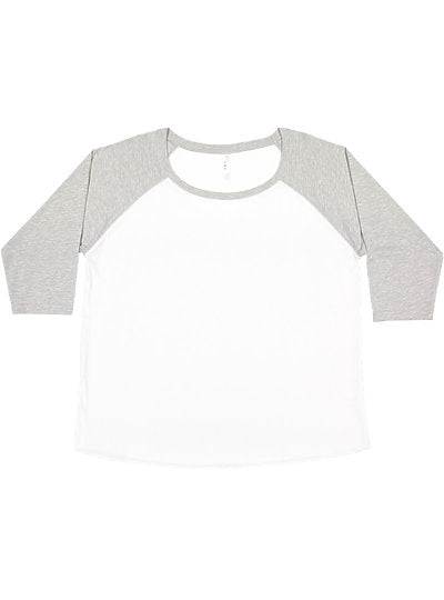 Women's Curvy Baseball Tee LAT 3830