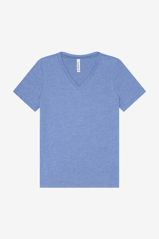 Women's Relaxed Triblend Short Sleeve V-Neck Tee Bella+Canvas 6415