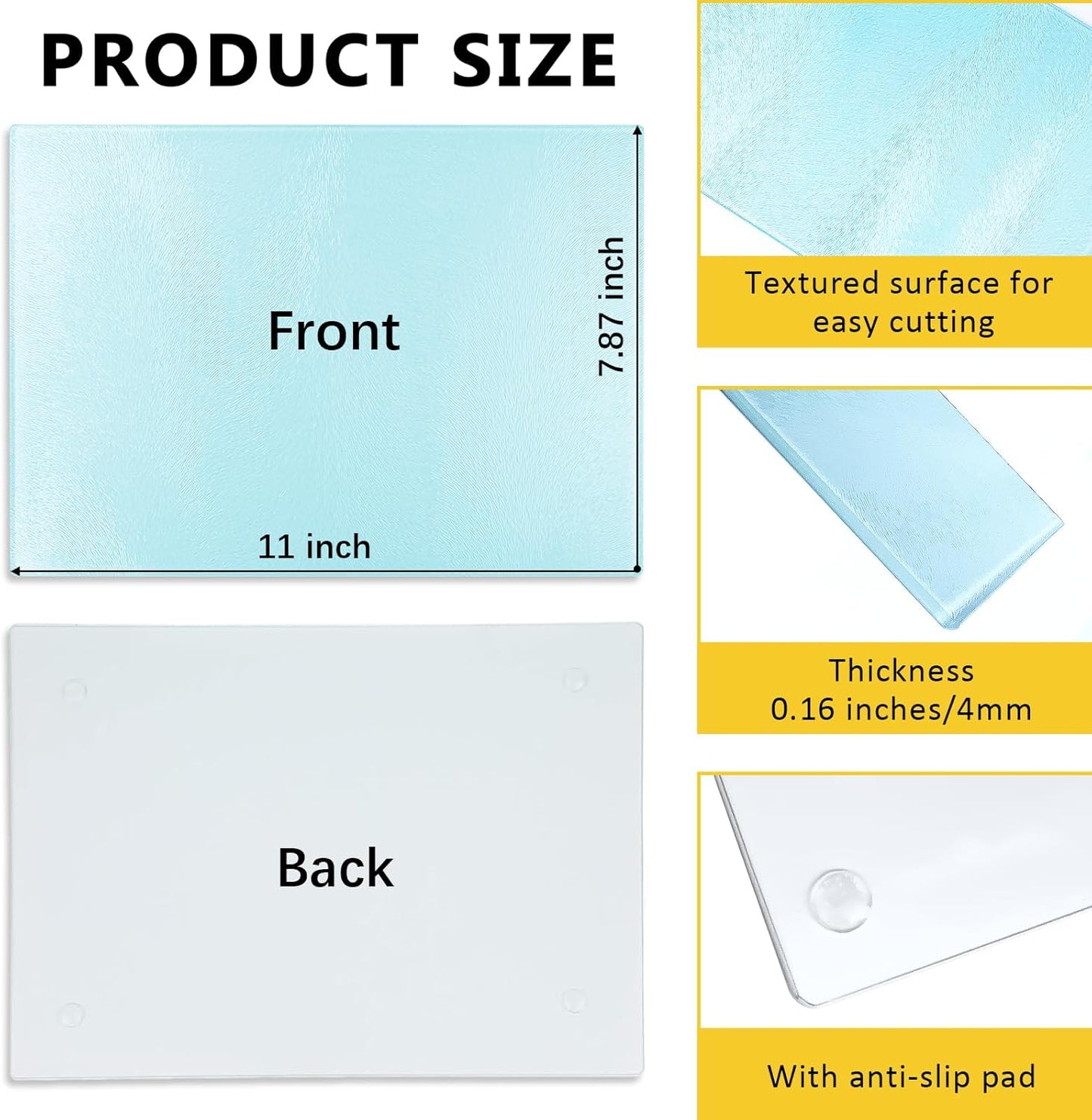 Sublimation Glass Cutting Board 11"x7.87" - Great addition for any Kitchen!!