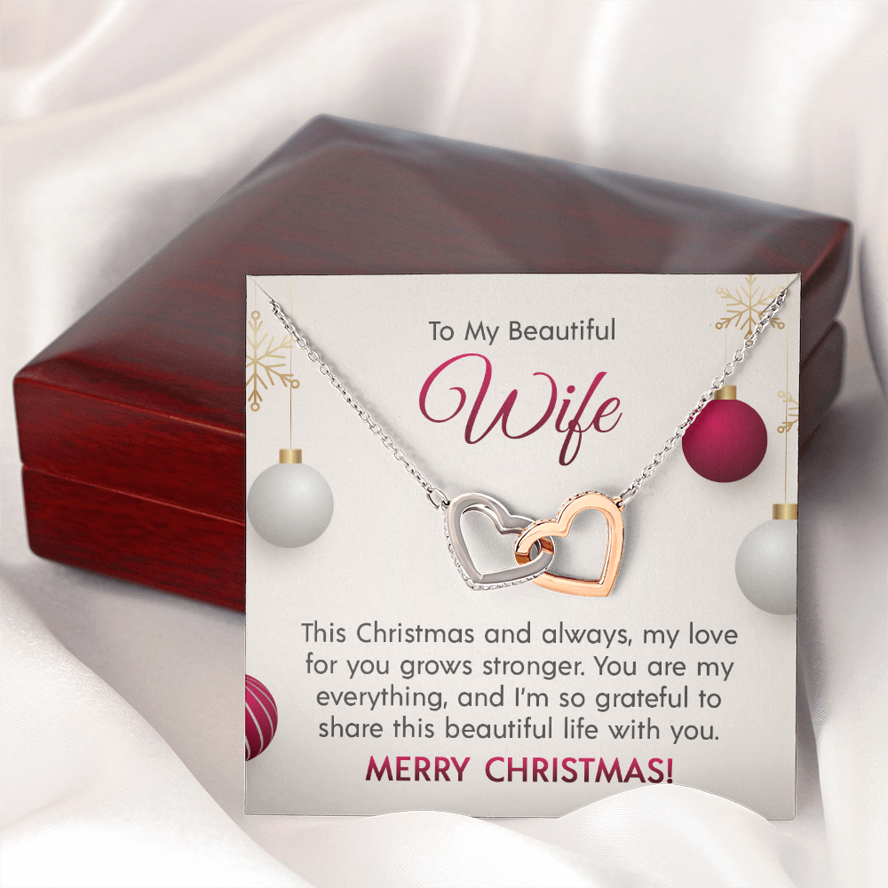 Interlocking Hearts Necklace for that Special Someone! Engravable