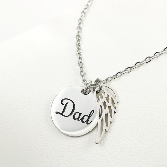 A Memorial to Dad Necklace - Engravable