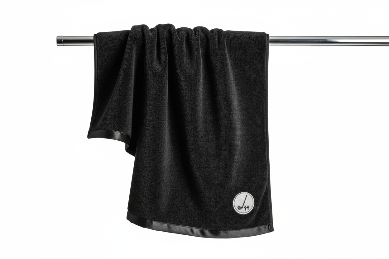 black velour golf towel