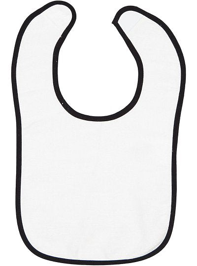 Infant Contrast Trim Terry Bib  Rabbit Skins  1003