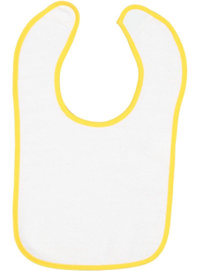 Infant Contrast Trim Terry Bib  Rabbit Skins  1003