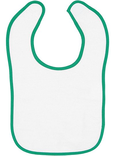 Infant Contrast Trim Terry Bib  Rabbit Skins  1003