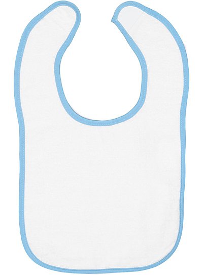 Infant Contrast Trim Terry Bib  Rabbit Skins  1003