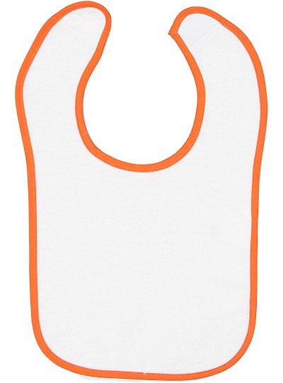Infant Contrast Trim Terry Bib  Rabbit Skins  1003