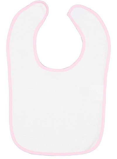 Infant Contrast Trim Terry Bib  Rabbit Skins  1003