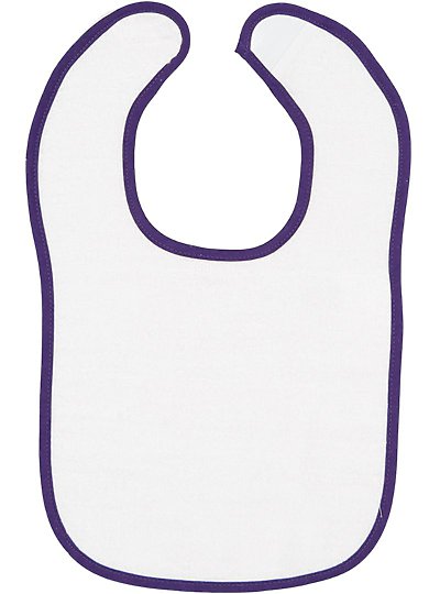 Infant Contrast Trim Terry Bib  Rabbit Skins  1003