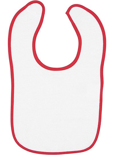 Infant Contrast Trim Terry Bib  Rabbit Skins  1003