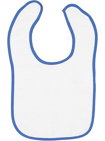 Infant Contrast Trim Terry Bib  Rabbit Skins  1003