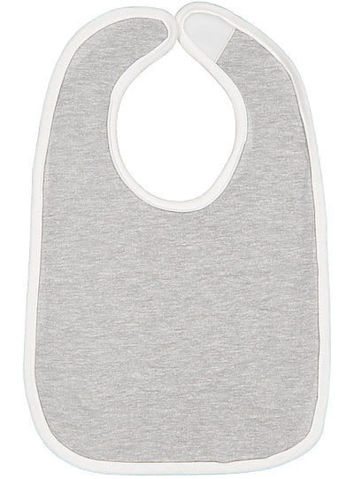 Infant Contrast Trim Bib  Rabbit Skins  1004