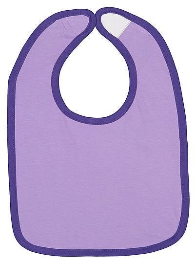 Infant Contrast Trim Bib  Rabbit Skins  1004