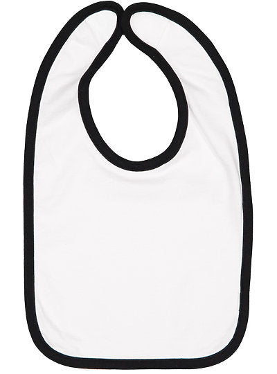 Infant Contrast Trim Bib  Rabbit Skins  1004