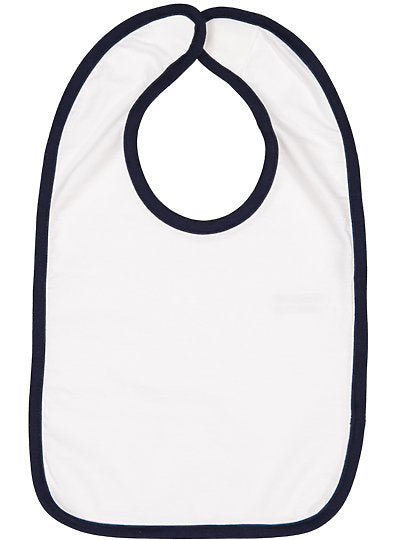 Infant Contrast Trim Bib  Rabbit Skins  1004