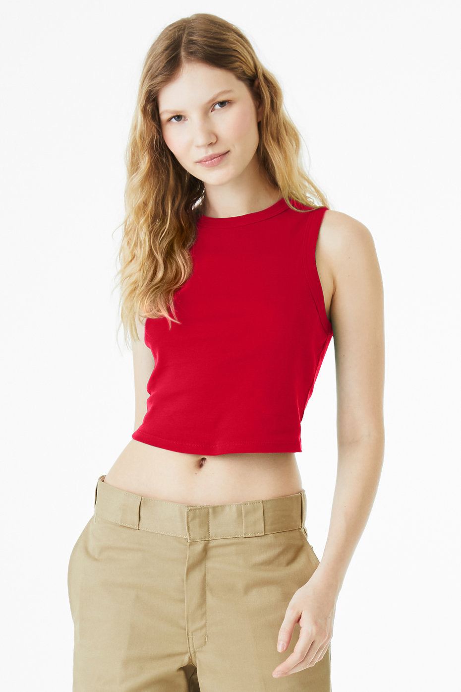 Women's Micro Rib Muscle Crop Tank Bella+Canvas 1013