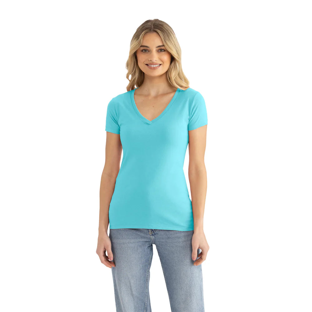 1540 Women's Ideal V-Neck T-Shirt  Next Level  SIZES X-SMALL, SMALL, MEDIUM, & LARGE