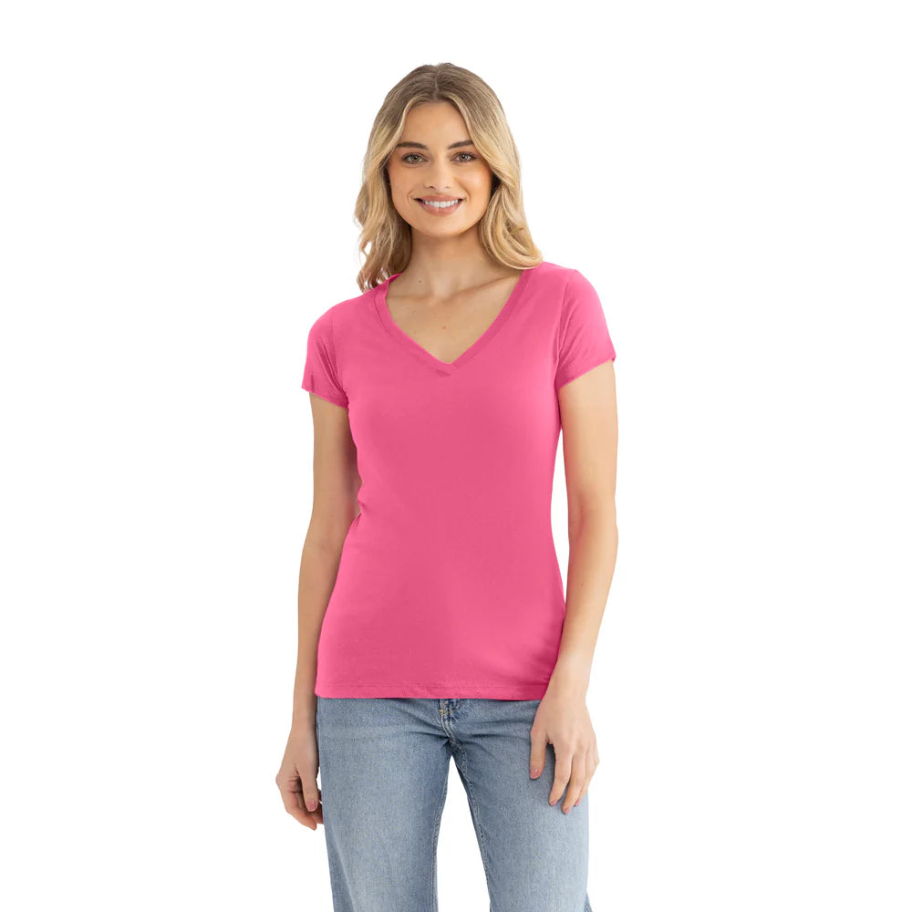 1540 Women's Ideal V-Neck T-Shirt  Next Level  SIZES X-SMALL, SMALL, MEDIUM, & LARGE