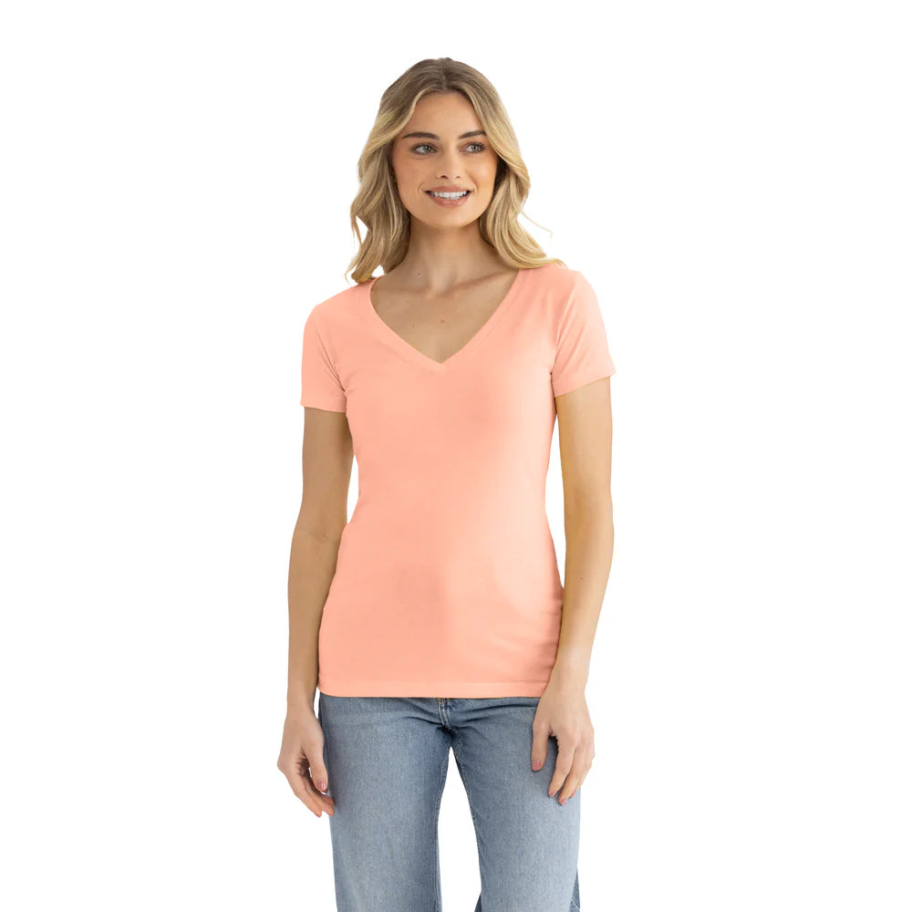 1540 Women's Ideal V-Neck T-Shirt  Next Level  SIZES X-SMALL, SMALL, MEDIUM, & LARGE