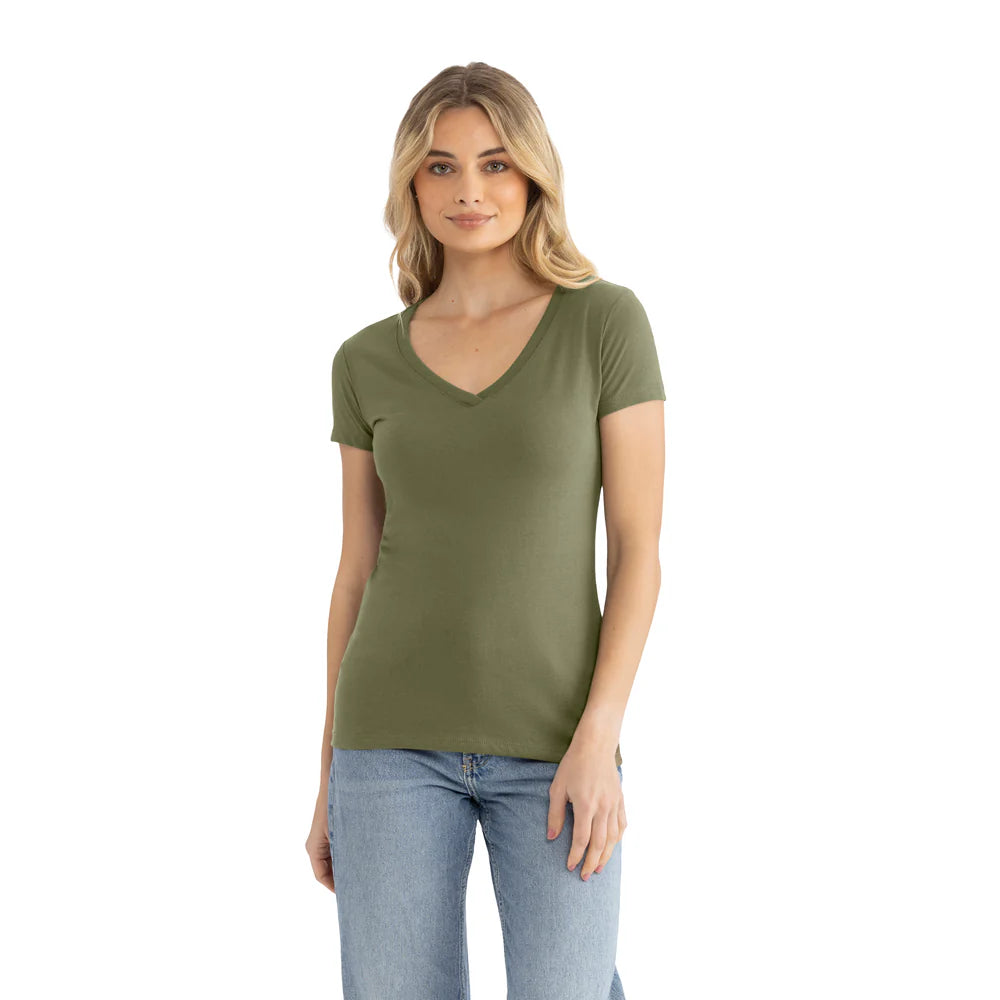 1540 Women's Ideal V-Neck T-Shirt  Next Level  SIZES X-SMALL, SMALL, MEDIUM, & LARGE