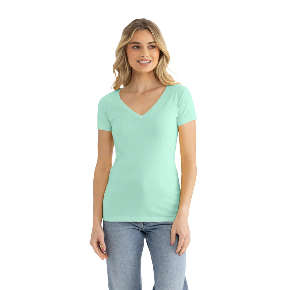 1540 Women's Ideal V-Neck T-Shirt  Next Level  SIZES X-SMALL, SMALL, MEDIUM, & LARGE