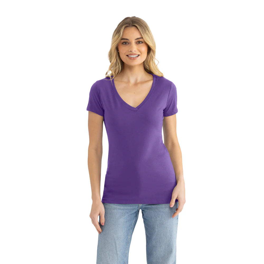 1540 Women's Ideal V-Neck T-Shirt  Next Level  SIZES X-SMALL, SMALL, MEDIUM, & LARGE