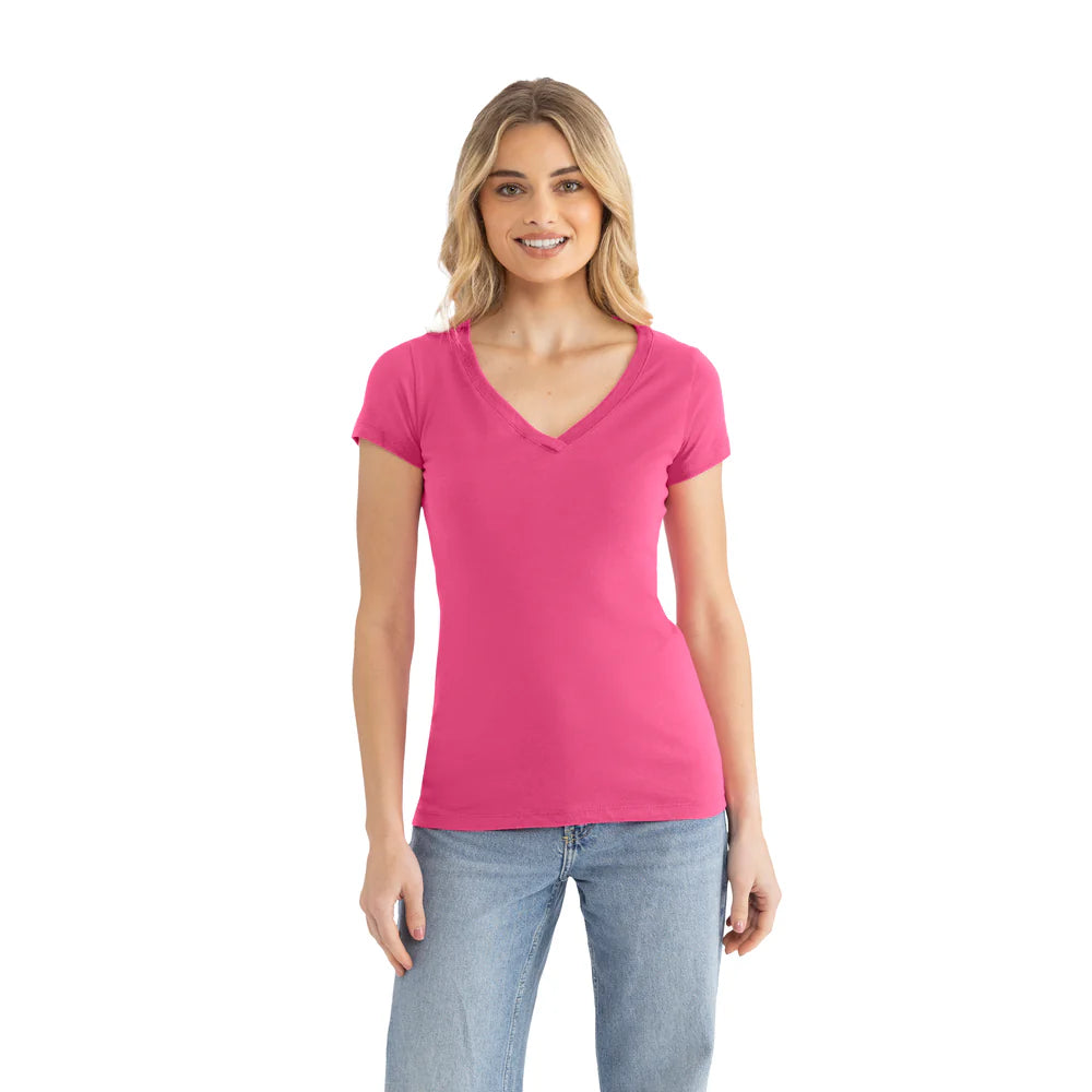 1540 Women's Ideal V-Neck T-Shirt  Next Level  SIZES X-SMALL, SMALL, MEDIUM, & LARGE