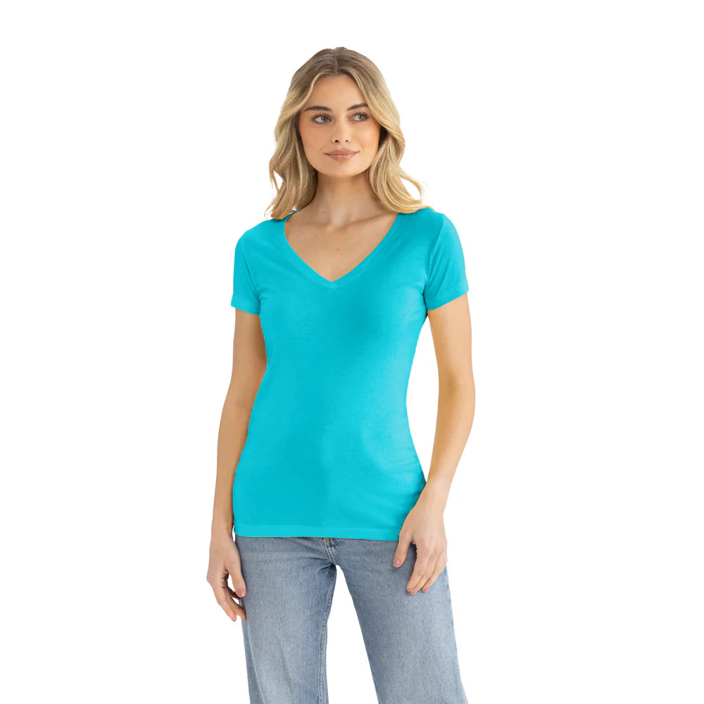 1540 Women's Ideal V-Neck T-Shirt  Next Level  SIZES X-SMALL, SMALL, MEDIUM, & LARGE