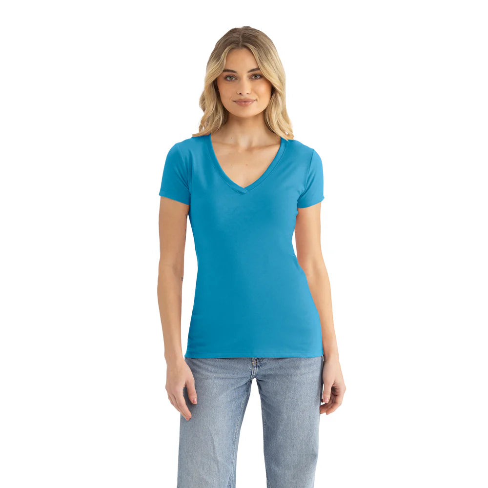 1540 Women's Ideal V-Neck T-Shirt  Next Level  SIZES X-SMALL, SMALL, MEDIUM, & LARGE
