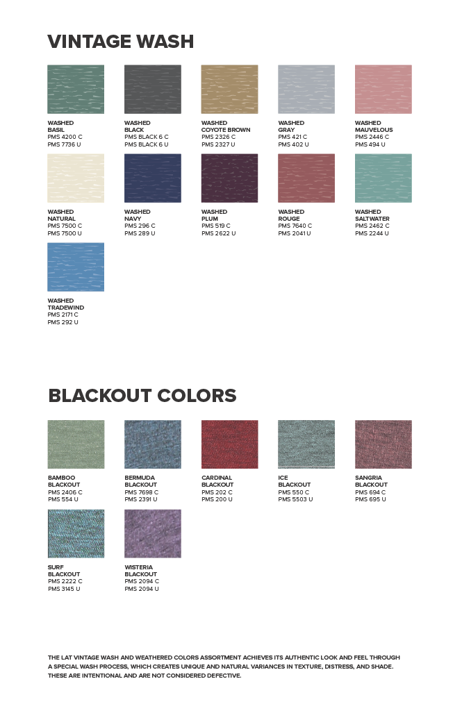 LIVE AND TELL (LAT) COLOR CARD