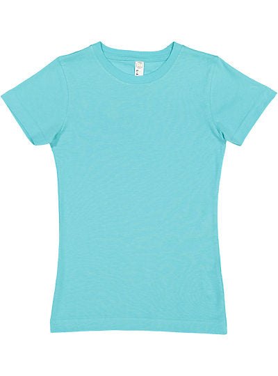 Girls Fine Jersey Tee  LAT  2616  YOUTH LARGE & X-LARGE