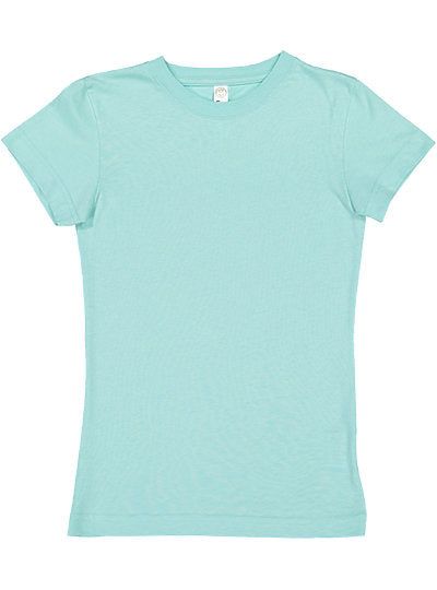 Girls Fine Jersey Tee  LAT  2616  YOUTH LARGE & X-LARGE