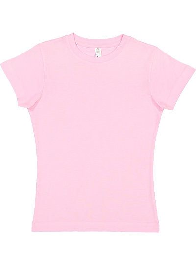 Girls Fine Jersey Tee  LAT  2616  YOUTH LARGE & X-LARGE