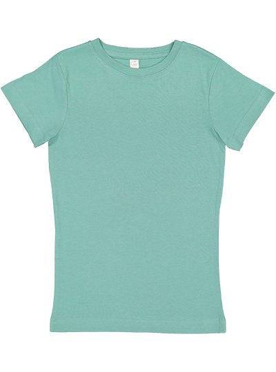 Girls Fine Jersey Tee  LAT  2616  YOUTH LARGE & X-LARGE