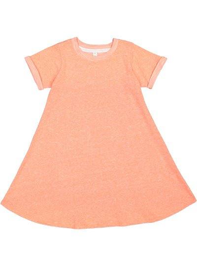 Girls Melange French Terry Dress  LAT  2679
