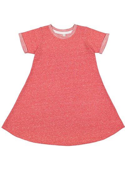 Girls Melange French Terry Dress  LAT  2679