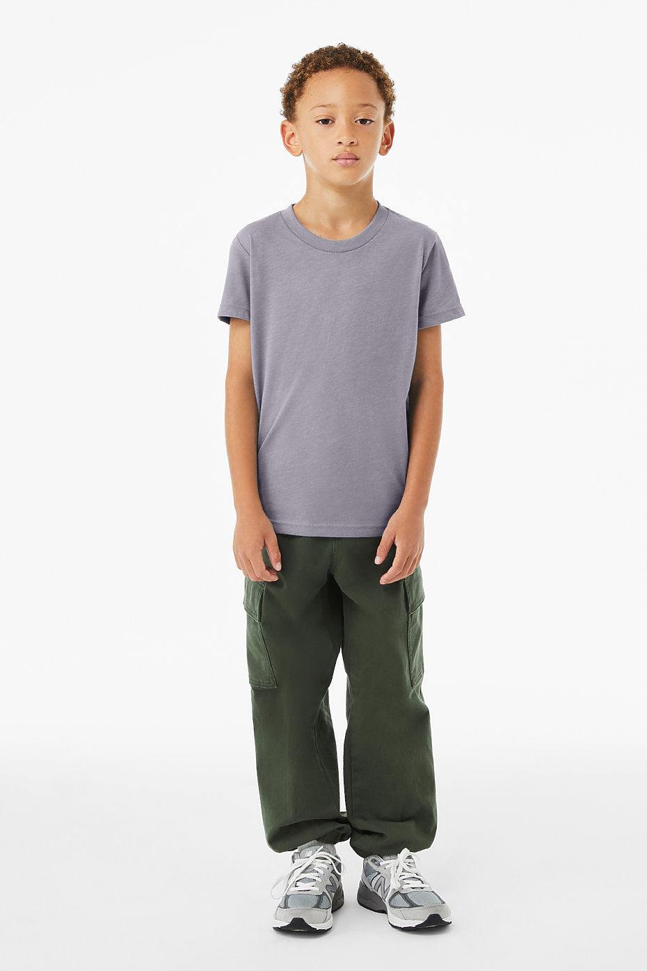 Youth Heather CVC Short Sleeve Tee  Bella+Canvas  3001YCVC YL & YXL