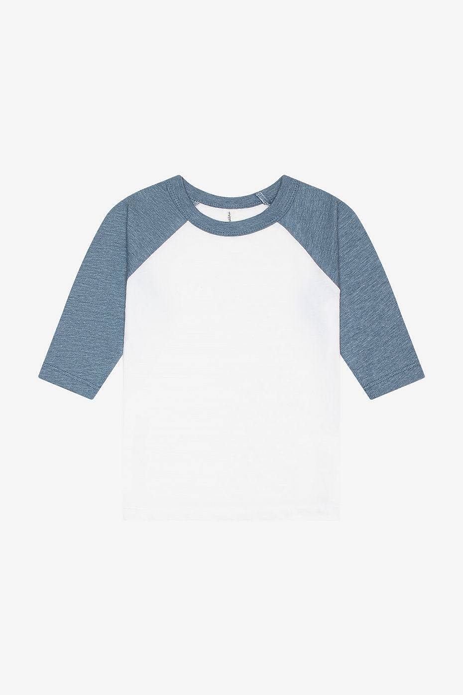 Toddler 3/4 Sleeve Baseball Tee  Bella+Canvas  3200T