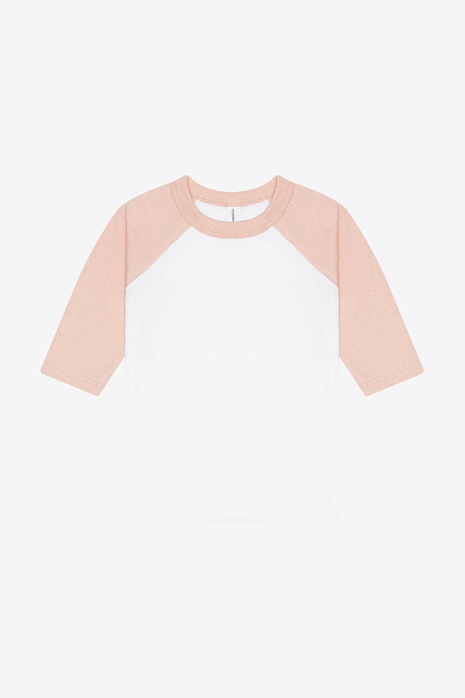 Toddler 3/4 Sleeve Baseball Tee  Bella+Canvas  3200T