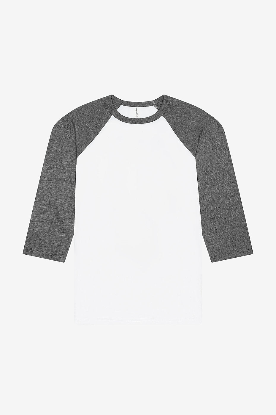 Unisex 3/4 Sleeve Baseball Tee Bella+Canvas  3200 X-SMALL, SMALL, & MEDIUM