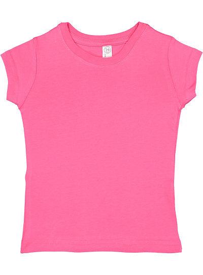 Toddler Girls Fine Jersey Tee  Rabbit Skins  3316