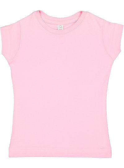 Toddler Girls Fine Jersey Tee  Rabbit Skins  3316