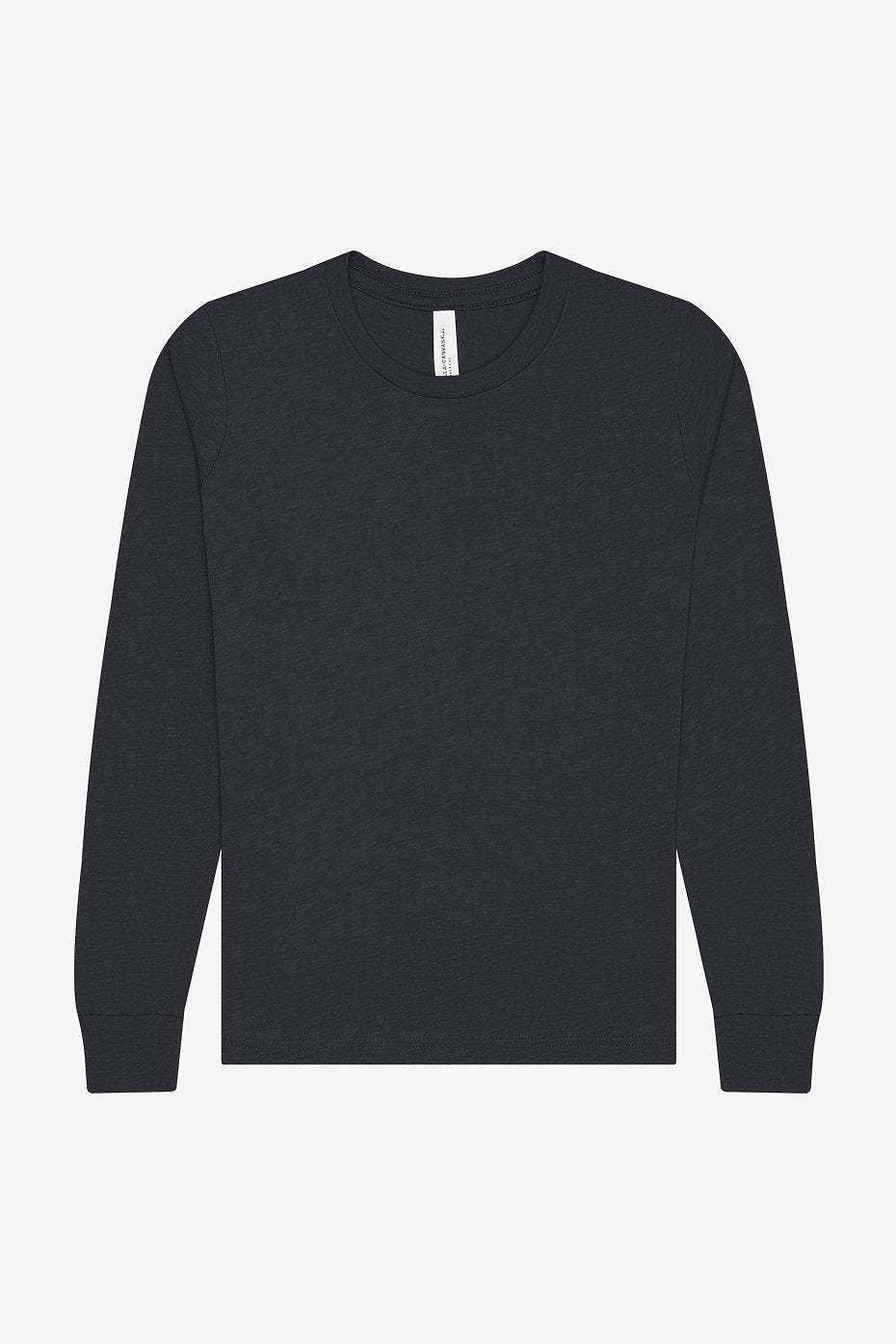 Youth Heather CVC Long Sleeve Tee  Bella+Canvas  3501YCVC