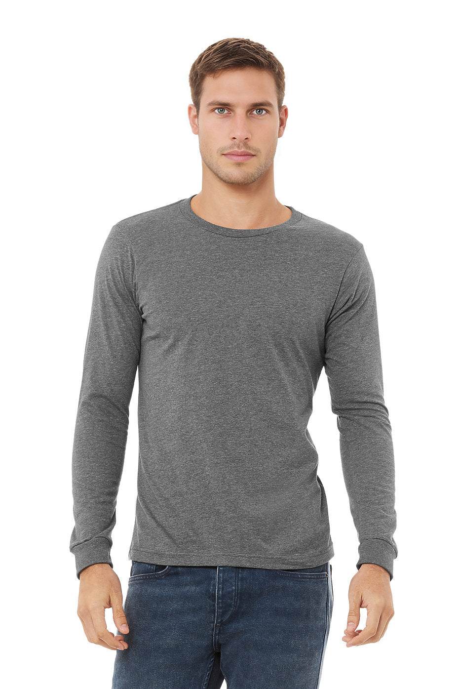 Unisex Heather CVC Long Sleeve Tee  Bella+Canvas  3501CVC LARGE, X-LARGE, & XX-LARGE