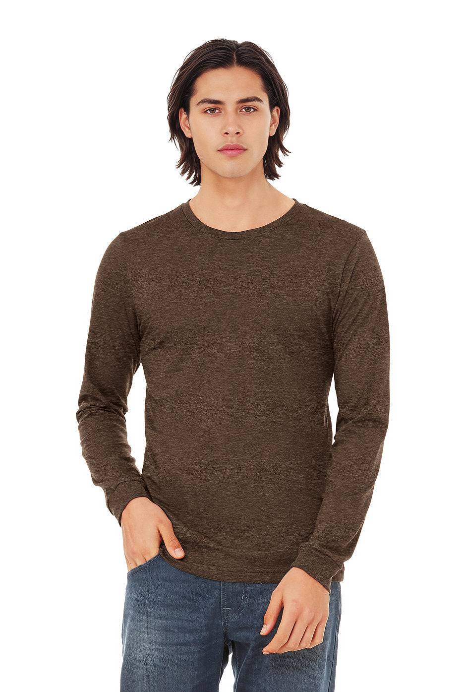 Unisex Heather CVC Long Sleeve Tee  Bella+Canvas  3501CVC LARGE, X-LARGE, & XX-LARGE