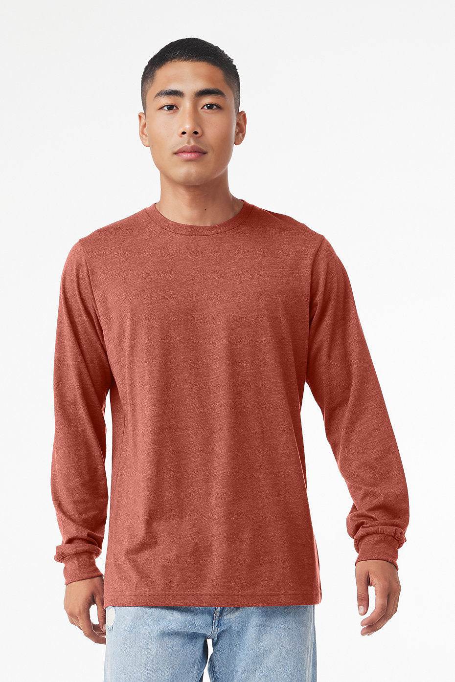 Unisex Heather CVC Long Sleeve Tee  Bella+Canvas  3501CVC LARGE, X-LARGE, & XX-LARGE